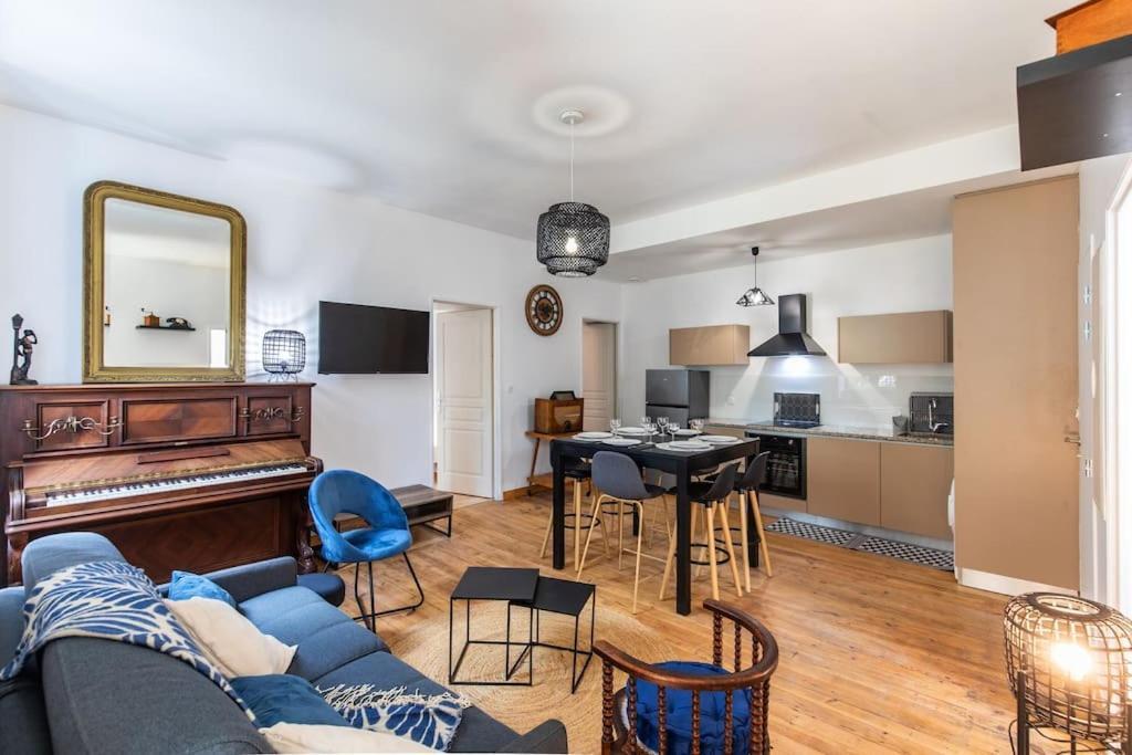 Appart Cosy Retro Voyage Avec Veranda & Piano Bagnères-de-Bigorre Extérieur photo