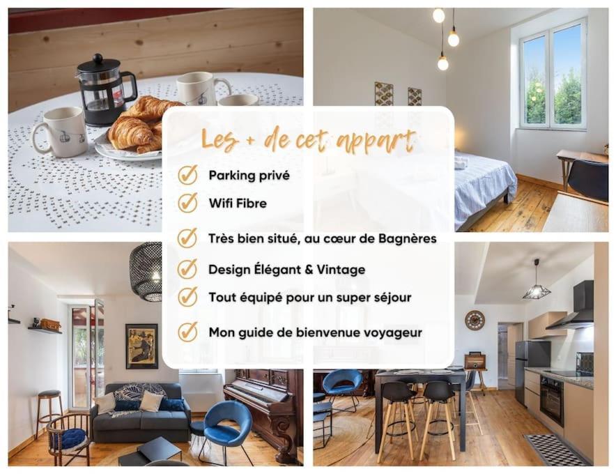 Appart Cosy Retro Voyage Avec Veranda & Piano Bagnères-de-Bigorre Extérieur photo